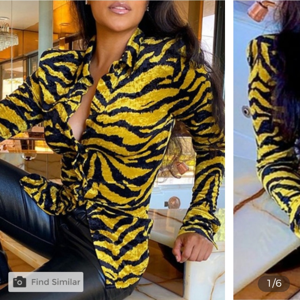 Black and Gold blouse